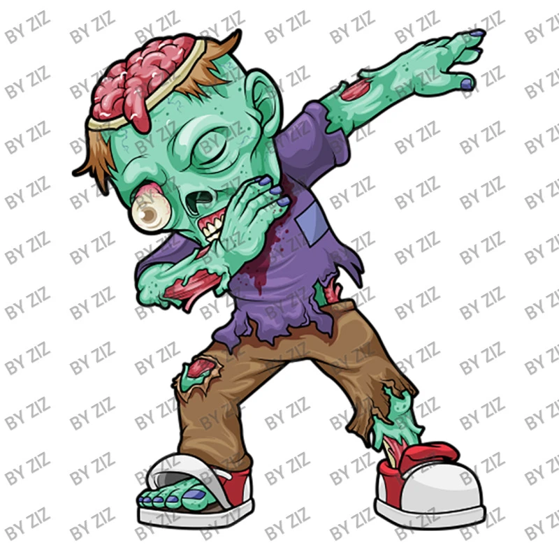Dabbing Zombie Halloween Costume Funny Zombies Boy Crop Top 5 Dabbing Zombie Halloween Costume Funny Zombies Boy Crop Top - Image 3