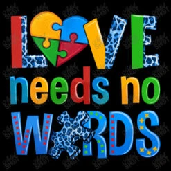 Love Needs No Words Autism Women's V-Neck T-Shirt -DIOO Clothing Shop d.2526258979.25084766.s3.1 000000 YXJ0aXN0c2hvdA 800x800 1