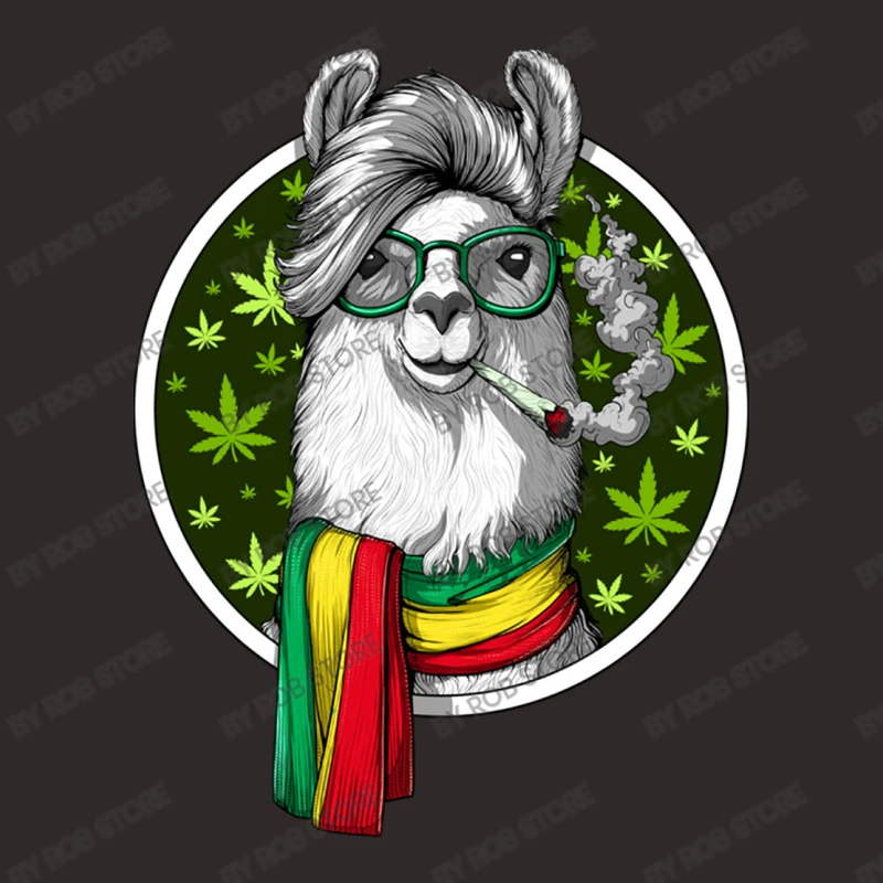 Llama Rastafari Smoking Weed Racerback Tank 7 Llama Rastafari Smoking Weed Racerback Tank - Image 5