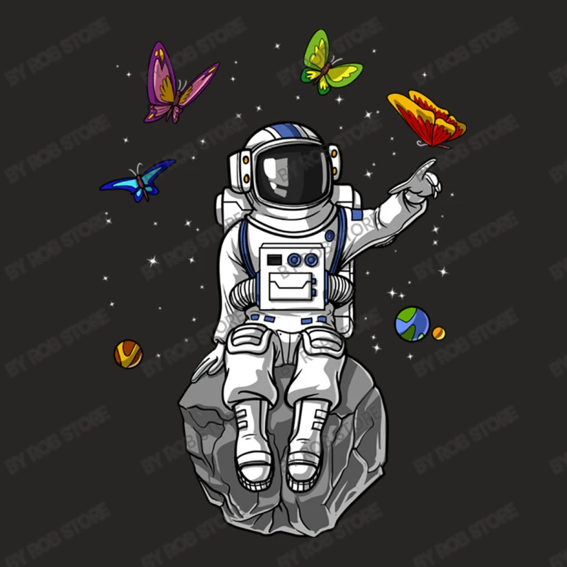 Psychedelic Astronaut Trip Ladies Fitted T-Shirt 7 Psychedelic Astronaut Trip Ladies Fitted T-Shirt - Image 5
