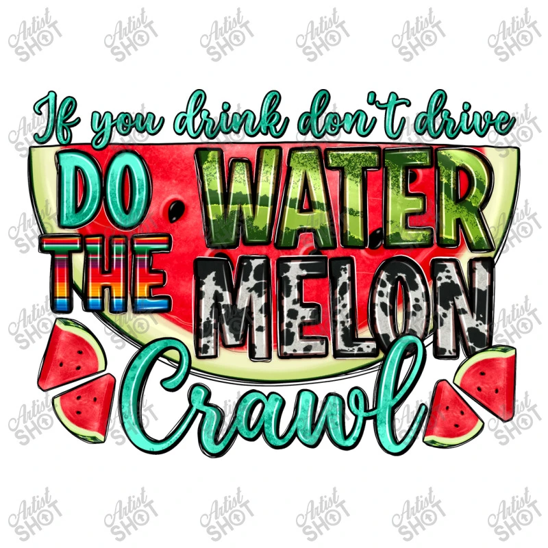 If You Drink Don't Drive Do The Watermelon Crawl Women's V-Neck T-Shirt 7 If You Drink Don't Drive Do The Watermelon Crawl Women's V-Neck T-Shirt - Image 5