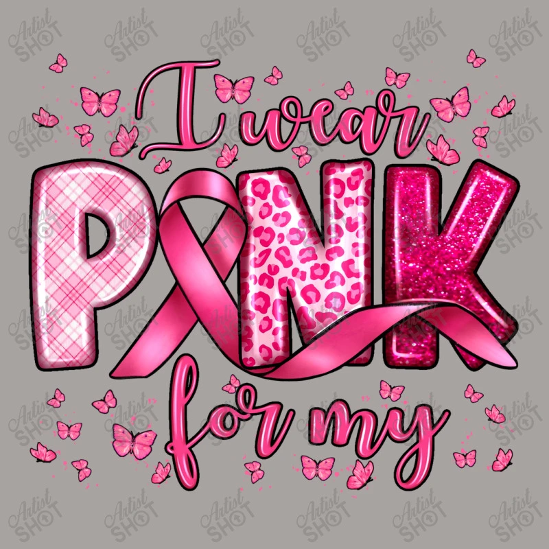 I Wear Pink For My Custom Name Racerback Tank 7 I Wear Pink For My Custom Name Racerback Tank - Image 5