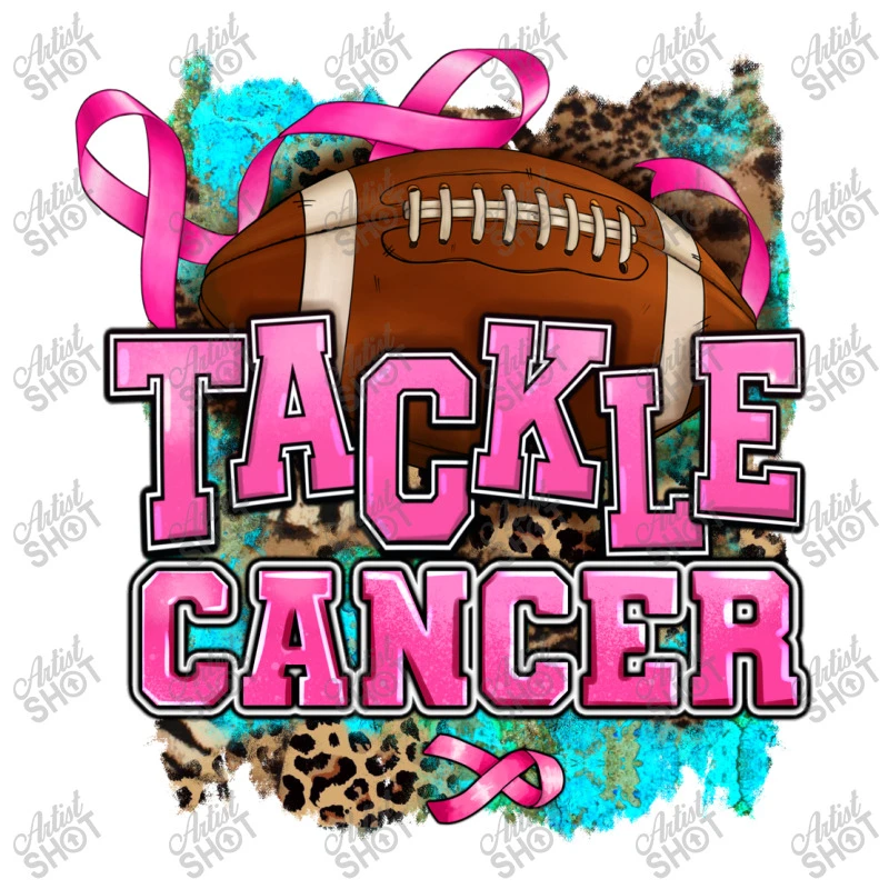 Tackle Cancer Women's V-Neck T-Shirt 7 Tackle Cancer Women's V-Neck T-Shirt - Image 5
