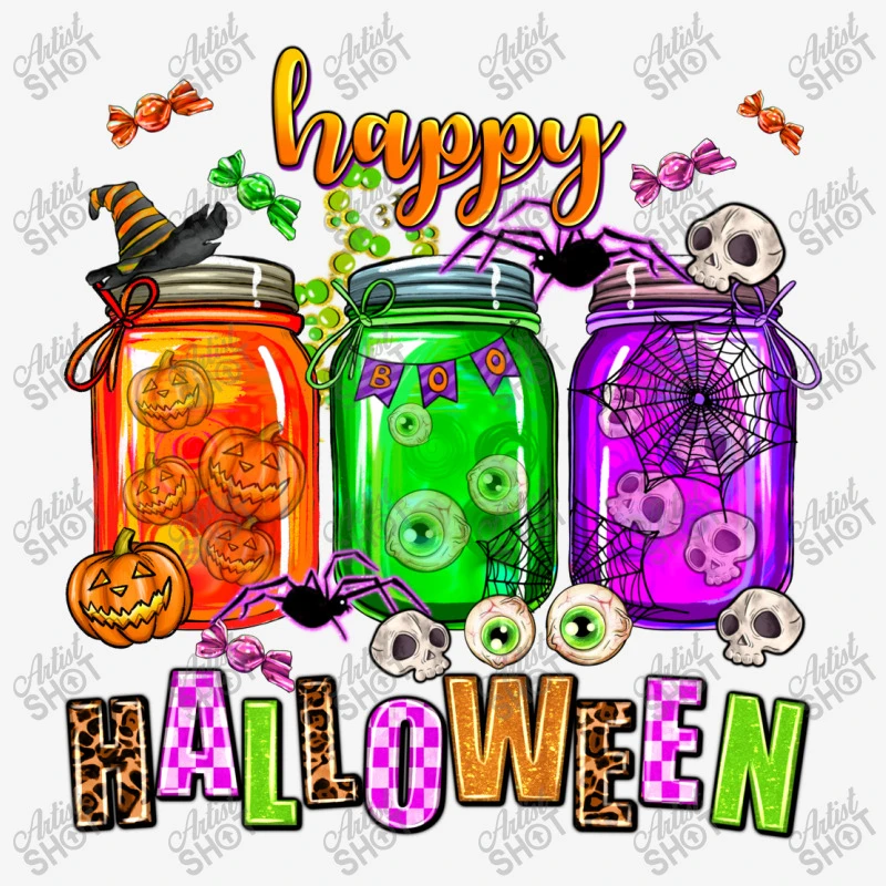 Happy Halloween Jars And Horror All Over Women's T-shirt 7 Happy Halloween Jars And Horror All Over Women's T-shirt - Image 5