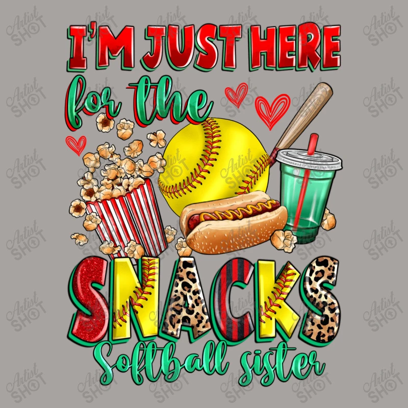 I'm Just Here For The Snacks Softball Sister Racerback Tank 7 I'm Just Here For The Snacks Softball Sister Racerback Tank - Image 5