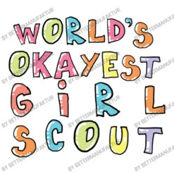 World S Okayest Girl Scout Gift Idea Women's V-Neck T-Shirt -DIOO Clothing Shop d.2527000067.25082458.s3.1 ffffff QmV0dGVyTWFudWZha3R1cg 800x800 1