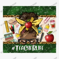 Afro Messy Bun Teacher Life All Over Women's T-shirt -DIOO Clothing Shop d.2527101322.25097419.s3.1 f5f5f5 SFJBIERlc2lnbiBTaG9w 800x800 1