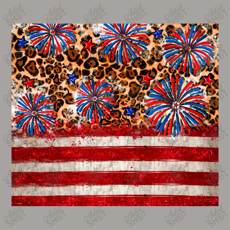 4th Of July USA Flag Leopard Racerback Tank 7 4th Of July USA Flag Leopard Racerback Tank - Image 5