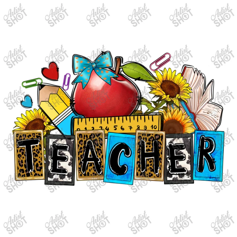 Teacher Women's V-Neck T-Shirt 7 Teacher Women's V-Neck T-Shirt - Image 5