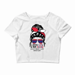 A Lot Sassy Beach Girl South Water Caye Beach, B Crop Top