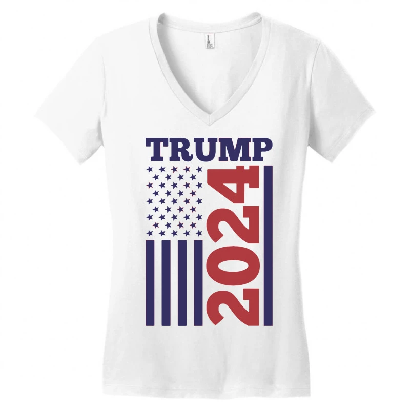 Trump 2024 Women's V-Neck T-Shirt 5 Trump 2024 Women's V-Neck T-Shirt - Image 3