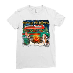 Merry Christmas With Camper Van Ladies Fitted T-Shirt -DIOO Clothing Shop pd.2526247818.36.25057788.s3.1 front white ffffff none x0y0 154 800x800 1