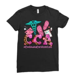 Cca Continuing Care Assistant With Crocs Ladies Fitted T-Shirt -DIOO Clothing Shop pd.2526261794.36.25084757.s3.1 front black ffffff none x0y0 154 800x800 1