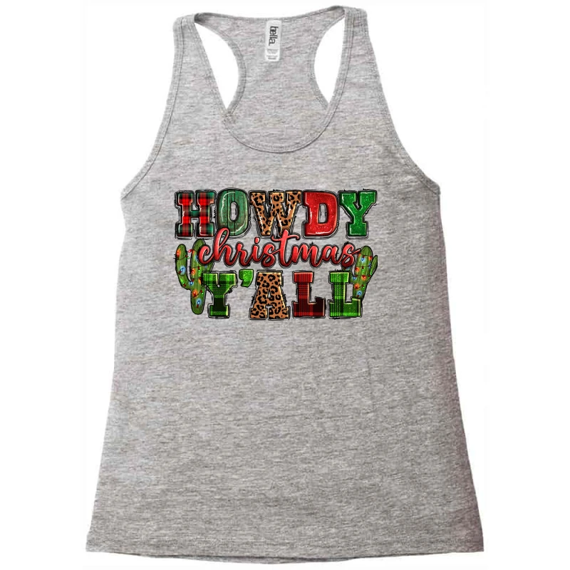 Howdy Christmas Y'all Racerback Tank 5 Howdy Christmas Y'all Racerback Tank - Image 3