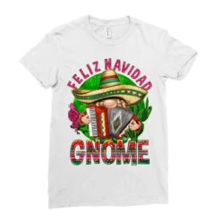 Feliz Navidad Gnome Ladies Fitted T-Shirt 9 Feliz Navidad Gnome Ladies Fitted T-Shirt -DIOO Clothing Shop pd.2526285654.36.25057744.s3.1 front white ffffff none x0y0 154 800x800 1