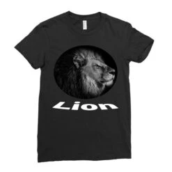 Black And White Lion Face Ladies Fitted T-Shirt 9 Black And White Lion Face Ladies Fitted T-Shirt -DIOO Clothing Shop pd.2526296032.36.25086538.s3.1 front black ffffff none x0y0 154 800x800 1
