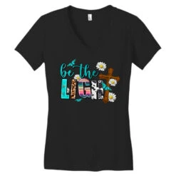 Be The Light Women's V-Neck T-Shirt -DIOO Clothing Shop pd.2526302934.72.25086354.s3.1 front black ffffff none x0y0 138 800x800 1