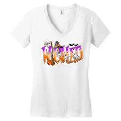 Wicked Women's V-Neck T-Shirt -DIOO Clothing Shop pd.2526330422.72.25057522.s3.1 front white ffffff none x0y0 138 800x800 1