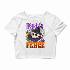 Read In Peace Halloween Crop Top