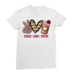 Peace Love Coffee Sublimation Ladies Fitted T-Shirt -DIOO Clothing Shop pd.2526394645.36.25089255.s3.1 front white ffffff none x0y0 154 800x800 1