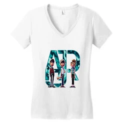 Ajr Women's V-Neck T-Shirt -DIOO Clothing Shop pd.2526413001.72.25090213.s3.1 front white ffffff none x12.696y29.196 112.608 800x800 1