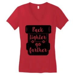 Pack Lighter Go Further Women's V-Neck T-Shirt 9 Pack Lighter Go Further Women's V-Neck T-Shirt -DIOO Clothing Shop pd.2526417819.72.25090463.s3.1 front red ffffff none x0y0 138 800x800 1