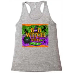 Bad Witch Vibes Racerback Tank -DIOO Clothing Shop pd.2526428521.45.25057459.s3.3 front grey ffffff none x0y0 144 800x800 1