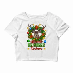 Official Reindeer Trainer Christmas Crop Top