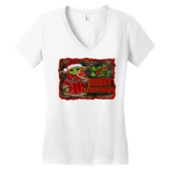 Fantastic Movie Christmas Baby Character Women's V-Neck T-Shirt -DIOO Clothing Shop pd.2526453646.72.25086981.s3.1 front white ffffff none x0y0 138 800x800 1