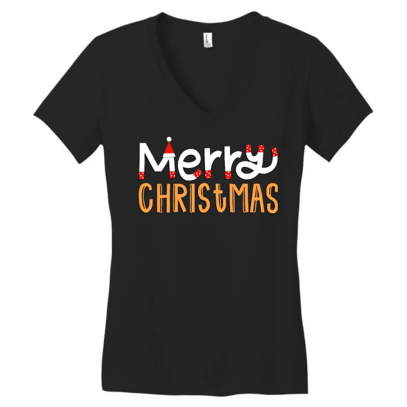 Merry Christmas,noel,new Year Women's V-Neck T-Shirt 5 Merry Christmas,noel,new Year Women's V-Neck T-Shirt - Image 3