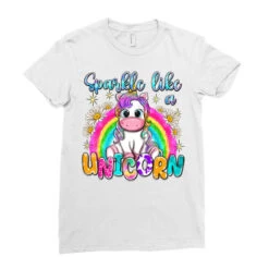Sparkle Like A Unicorn Ladies Fitted T-Shirt -DIOO Clothing Shop pd.2526554757.36.25093405.s3.1 front white ffffff none x0y0 154 800x800 1