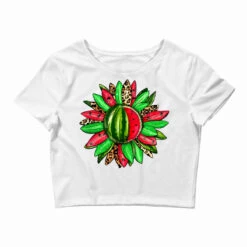 Watermelon Sunflower Crop Top