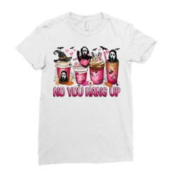 No You Hang Up Coffee Cups Ladies Fitted T-Shirt -DIOO Clothing Shop pd.2526577902.36.25093758.s3.1 front white ffffff none x0y0 154 800x800 1