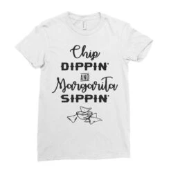 Chip Dippin And Margarita Sippin Ladies Fitted T-Shirt -DIOO Clothing Shop pd.2526587235.36.25093870.s3.1 front white ffffff none x0y0 154 800x800 1