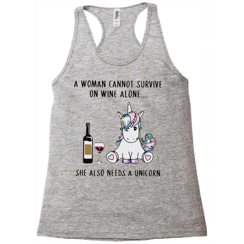 A Woman Cannot Survive On Wine Alone Sue Also Need Racerback Tank 5 A Woman Cannot Survive On Wine Alone Sue Also Need Racerback Tank - Image 3