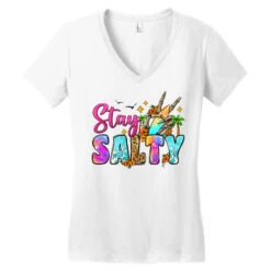 Stay Salty Women's V-Neck T-Shirt 9 Stay Salty Women's V-Neck T-Shirt -DIOO Clothing Shop pd.2526588780.72.25093909.s3.1 front white ffffff none x0y0 138 800x800 1