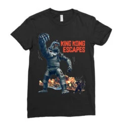 King Kong Escapes Ladies Fitted T-Shirt -DIOO Clothing Shop pd.2526589281.36.25093916.s3.1 front black ffffff none x0.5y0 153 800x800 1