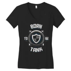 Born To Be Tank Women's V-Neck T-Shirt -DIOO Clothing Shop pd.2526605475.72.25067856.s3.1 front black ffffff none x0y0 138 800x800 1