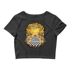 Egyptian Pyramids Aliens Crop Top