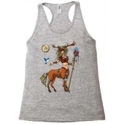 Forest Shaman Centaur Racerback Tank -DIOO Clothing Shop pd.2526637290.45.25078078.s3.1 front grey ffffff none x7.5y0 129 800x800 1