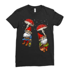 Magic Mushrooms Gnomes Ladies Fitted T-Shirt 9 Magic Mushrooms Gnomes Ladies Fitted T-Shirt -DIOO Clothing Shop pd.2526645267.36.25082846.s3.1 front black ffffff none x0y0 154 800x800 1