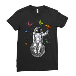 Psychedelic Astronaut Trip Ladies Fitted T-Shirt 9 Psychedelic Astronaut Trip Ladies Fitted T-Shirt -DIOO Clothing Shop pd.2526654915.36.25085275.s3.1 front black ffffff none x6y0 142 800x800 1