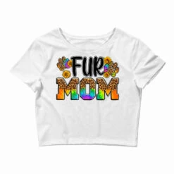 Western Tie Dye Fur Mom Crop Top