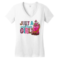 Just A Small Town Girl Women's V-Neck T-Shirt 9 Just A Small Town Girl Women's V-Neck T-Shirt -DIOO Clothing Shop pd.2526684375.72.25095043.s3.1 front white ffffff none x0y0 138 800x800 1