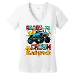 Ready To School Crush 2nd Grade Women's V-Neck T-Shirt -DIOO Clothing Shop pd.2526714946.72.25092078.s3.1 front white ffffff none x0y0 138 800x800 1