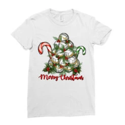 Merry Christmas Volleyball Ladies Fitted T-Shirt -DIOO Clothing Shop pd.2526789093.36.25097063.s3.1 front white ffffff none x0y0 154 800x800 1