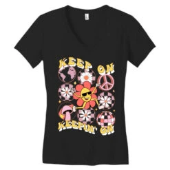 Keep On Keepin' On Sublimation Women's V-Neck T-Shirt -DIOO Clothing Shop pd.2526811774.72.25097402.s3.1 front black ffffff none x0.5y0 137 800x800 1