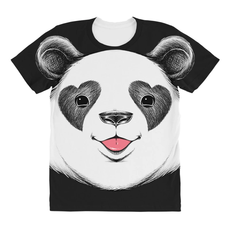 Panda Love All Over Women's T-shirt 5 Panda Love All Over Women's T-shirt - Image 3