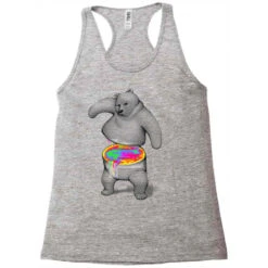 Rainbow Bear Racerback Tank 9 Rainbow Bear Racerback Tank -DIOO Clothing Shop pd.2526944462.45.25085320.s3.1 front grey ffffff none x10.5y0 123 800x800 1