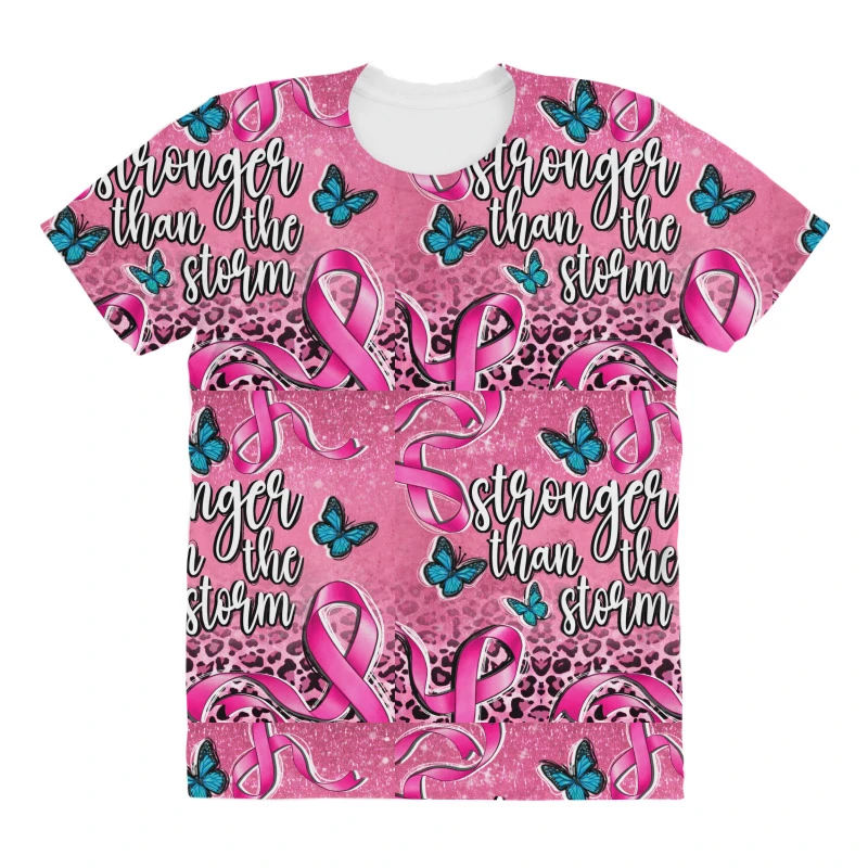 Stronger Than The Stormcancer All Over Women's T-shirt 5 Stronger Than The Stormcancer All Over Women's T-shirt - Image 3